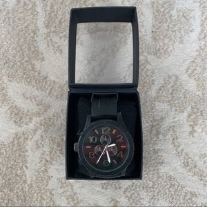 Forever 21 watch analog black rubber band Stainless Steel copper men’s unisex